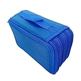 CLSSLVVBN Große Schreibwaren Bleistiftboxen, 4 Boxen, für Mädchen, Stifte, handliche Künstlerbedarfsartikel, Schreibwaren, Schulbedarfs Organizer, Blau