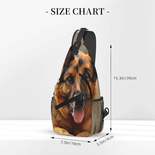 Mochila de Pecho Cruzada Negra con Correa Ajustable miniatura 3
