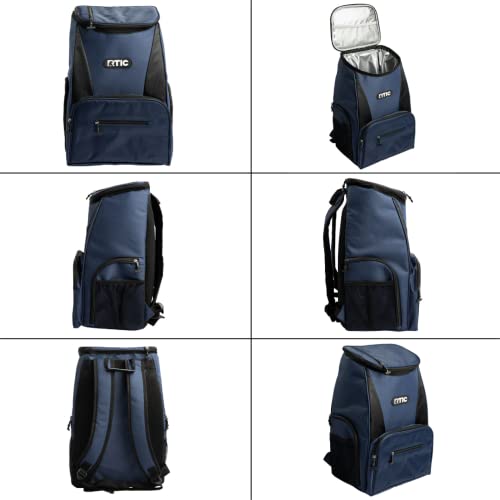 Rtic Lightweight Backpack Cooler, Navy & Black, 15 Can, Portable Insulated Bag, For Men & Women, Great For Day Trips, Picnics, Camping, Hiking, Beach, Or Park #TOP1