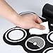 Electronic Drum Sets Travel-Ready 7-Pad Foldable Drum Kit with Built-In Sound Output, Practical Practice Set for Teens Adults, Space-Saving Roll-Up Design for Home Training and Indoor Use