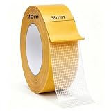 GOLDEROC Doppelseitiges Klebeband,Stoffband, 3.8cm x 20m