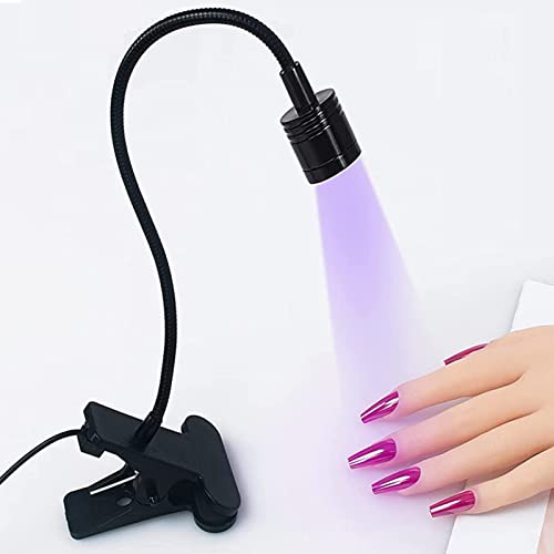 Bozony Luminária UV para unhas Secador de unhas Braçadeira Lâmpadas de mesa flexíveis para manicure