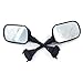 Left & Right Rear View Mirrors Black Rearview Mirror For NINJA ZX6R ZX-6R 05 06 07 08 ZX10R ZX-10R 2004 2005 2006 2007 2008