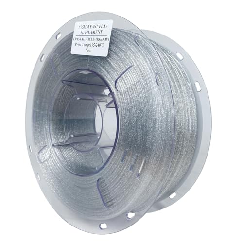 Image of EPAX High Speed PLA+ 3D Printer Filament, Fast PLA 3D Printing Filament, 1.75mm, Dimensional Accuracy + /- 0.03 mm, 1KG Spool (Crystal Icicle)