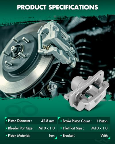 Image of SCITOO 19B6271S 19B6270S Rear Left & Right Disc Brake Calipers Assembly w /Bracket For Kia For Sorento 2014-2018