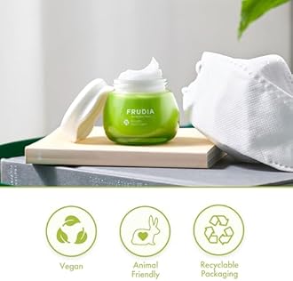 FRUDIA Avocado Relief Face Cream (1.94 oz) – Soothing and Calming Korean Face Moisturizer w/62% Avocado Extract, Panthenol & Madecassoside for Dry, Sensitive Skin | Vegan & Cruelty Free