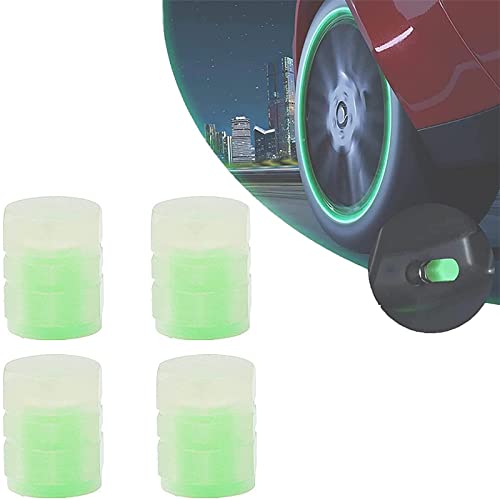 FGHG Tapas de válvula de neumático de Coche Fluorescentes universales Cover