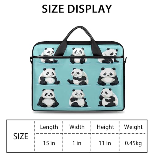 Maletín para portátil con diseño de panda para 15 pulgadas miniatura 2