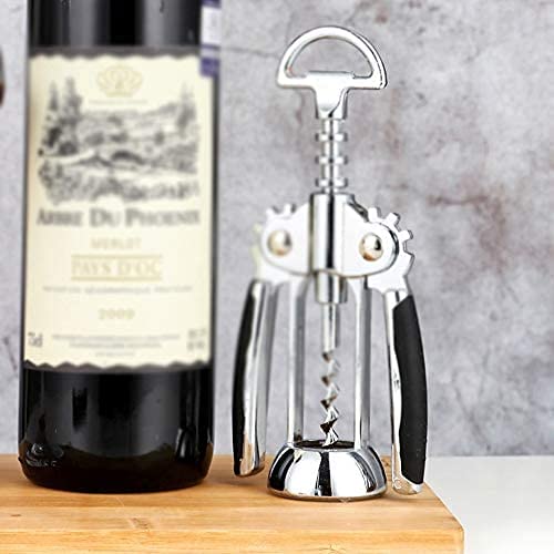 MRKU Cavatappi per Vino a Forma di Ala, in Lega Creativa, Portatile, per Birra