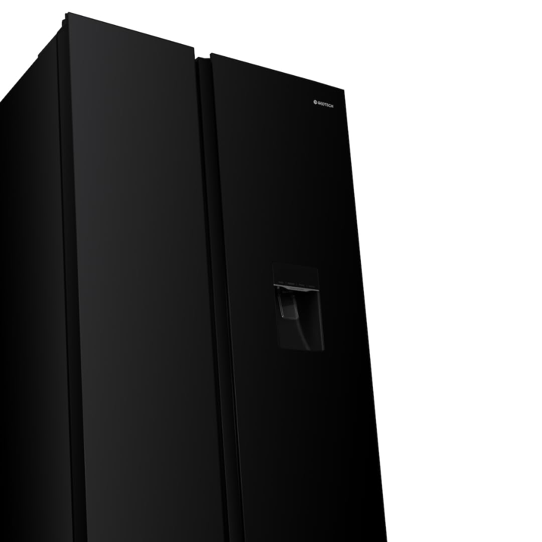 GEDTECH GSBS510BL 510L (324L + 181L) - Frigorífico multipuerta, dispensador de agua, negro