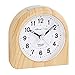 Produktbild Atlanta Umweltfreundlicher Wecker ohne Ticken Holz Optik Buche - 2506-30