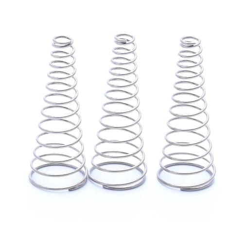 Metal Springs 10pcs 304 Stainless Steel Tower Return Springs Conical Shaped Spring WD: 0.3/0.4/0.5/0.6/0.7/0.8mm Mini Diameter: 2-12mm (Size : 10pcs 0.6 * 4.5-8.5 * 11mm)
