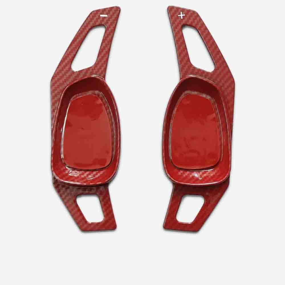 SMOXNMYXH 2PCS Car Wheel Paddle Shifter Steering, for Audi RS7 Paddle Shifter Extended Cover Steerin Interior Accessories,A