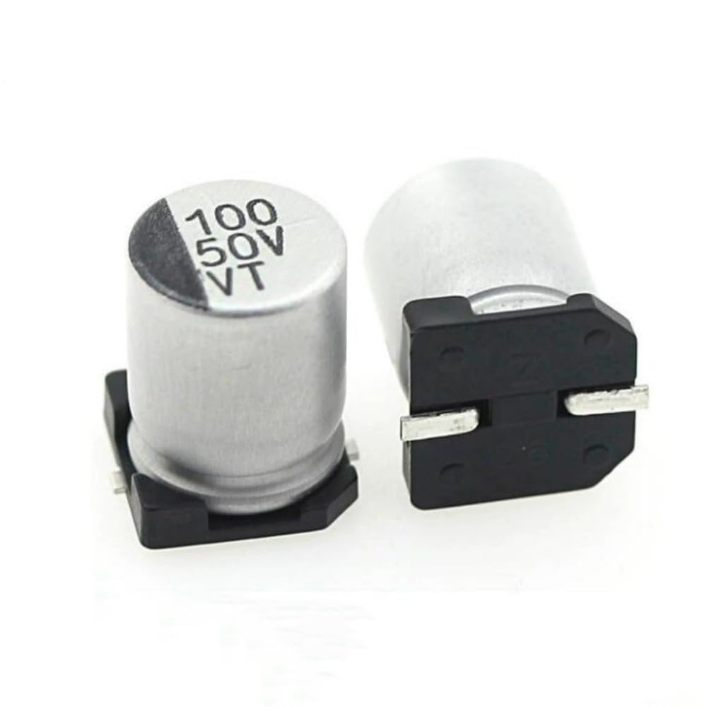 ZDVHOMCB 10PCS SMD Aluminum Electrolytic Capacitor 50V100UF 8 * 10 100uF/50V