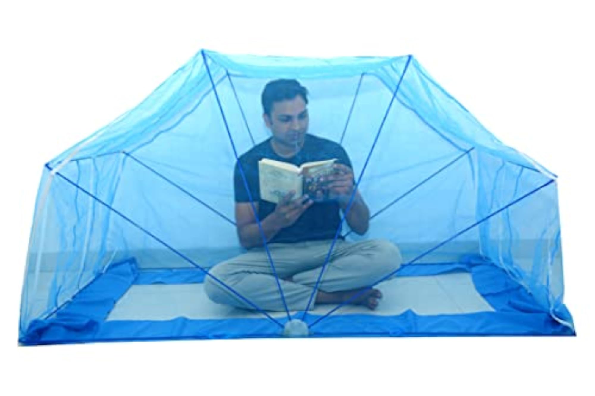 Premium Blue Color Mesh Bed Protector, 4X6 Feet