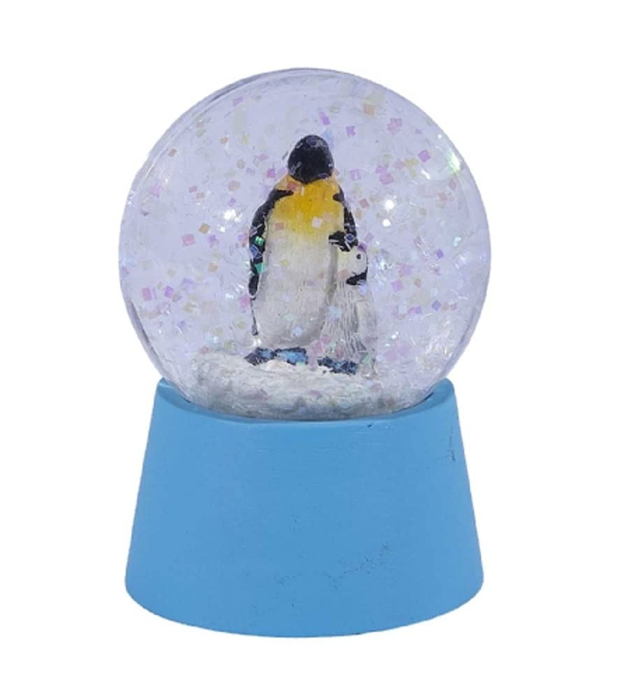 RavensdenSmall Penguin and Chick Snow Globe 6cm