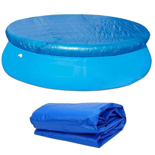 Round Pool Cover Outdoor Swimming Pool Covers Foldable Pool Cover Protector Swimming Pool Solar Covers for 183CM/6FT Above Ground and Inflatable Family Pool