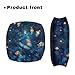 Luarisgur Blue Butterfly Rollator Walker Accessories Walker Seat Covers for Ladies Universal Rollator Walker Seat and Backrest Covers Floral Printed Walkers for Seniors with Seat Gift Covers