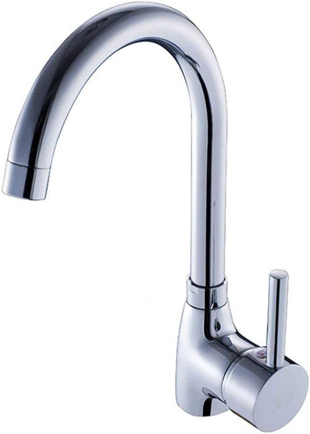 Mitigeur pivotant 360 cuisine chrome robinet évier eau chaude froide