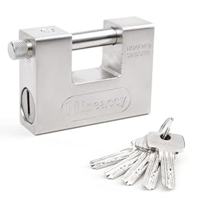 Nineaccy S0 Heavy Duty Padlock 5 Keys