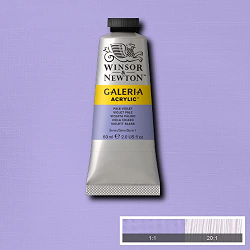 Image of Winsor & Newton Galeria Acrylic Colour - Tube of 60 ML - Pale Violet (444) - Highly Pigmented Lightfast Artists' Acrylic Paints for Canvas, Wood, Fabric & Paper - More Colours Available