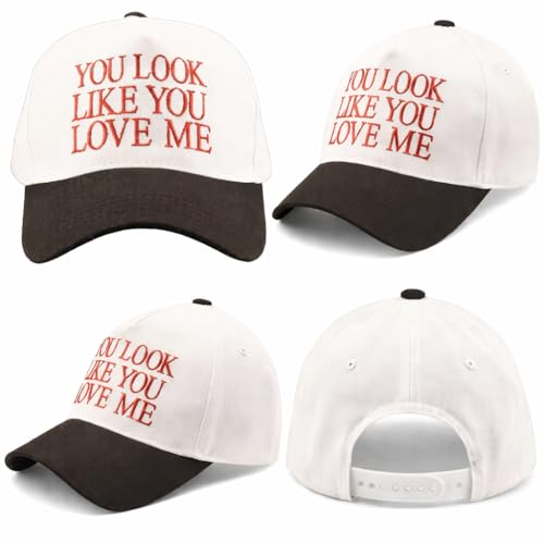 Image of Two-Toned Embroidered Lettering Dad Hat Original Classic Vintage Low Profile Baseball Cap Adjustable Plain Snapback