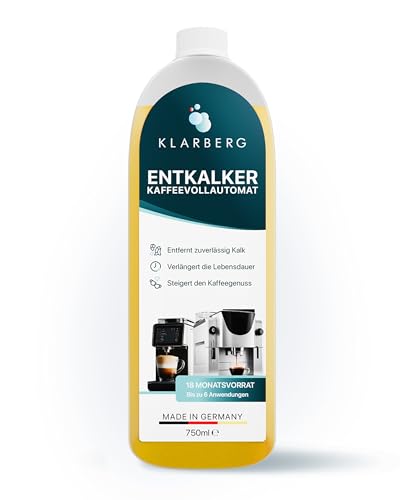 KLARBERG® - Descalcificador universal para cafeteras automáticas - Descalcificador para todas las marcas - 750 ml (1, 750 ml)