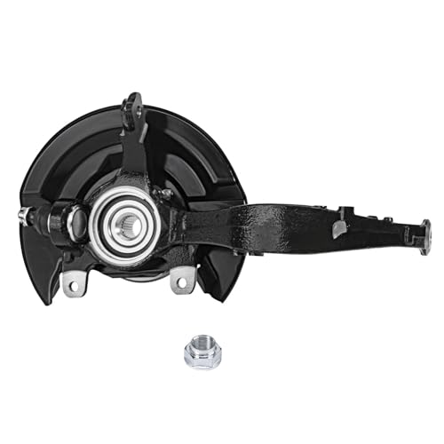 Image of Detroit Axle - 2.4L Front Left Steering Knuckle for 03-07 Honda Accord [Automatic Transmission], Driver Side Steering Knuckle & Wheel Bearing Hub Assembly 2003 2004 2005 2006 2007 Replacement