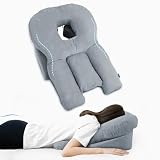 HOMCA Gesichts-Down-Kissen mit Loch,Gesichtskissen zum Schlafen, Face-Down Bauchkissen nach Augenoperation, Ergonomisches Lagerungskissen für Vitrektomie & BBL Erholung, Massage Kopfstütze
