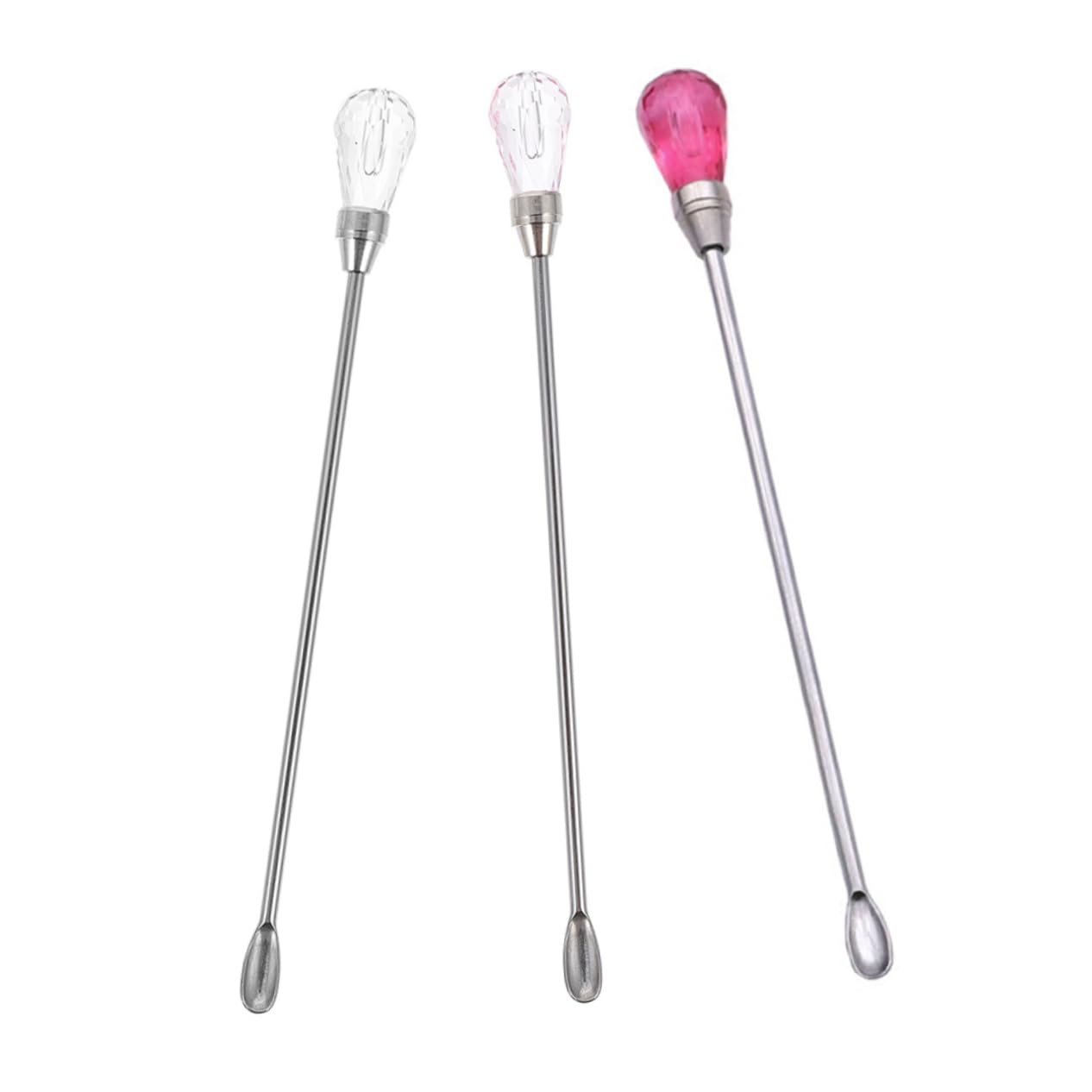 PRETYZOOM Diy Craft Kit 3pcs Sealing Wax Stir Sticks Creative Alloy Stirring Rods Heat Melt Wax Sticks