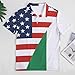 Flag of U.S. Ireland Flag Men's Short Sleeve Polo Shirt Casual Golf Summer Tee Tops 3XL
