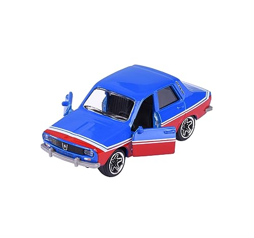 Majorette – Racing Cars – Renault 12 – Coche de Juguete Altamente detallado, Escala 1:64 (7,5 cm), con Tarjeta de colección, Modelo de Coche para niños a Partir de 3 años