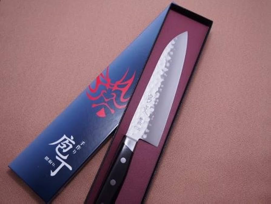 宮崎鍛冶屋 青紙２号 三徳 包丁 180mm 楽天市場】【在庫限り☆特別価格】 武蔵国光月作 本鍛造青紙鋼