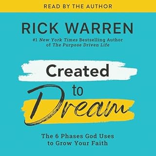 Created to Dream Audiolibro Por Rick Warren arte de portada