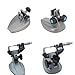 Micrometer Stand, 0-100mm Holder Base,Metal Precision Stable Sturdy Anti Slip Fixed Support for Machinist Engineer Measuring Cutting Tool Work Precision Micrometer Holder Stand Base