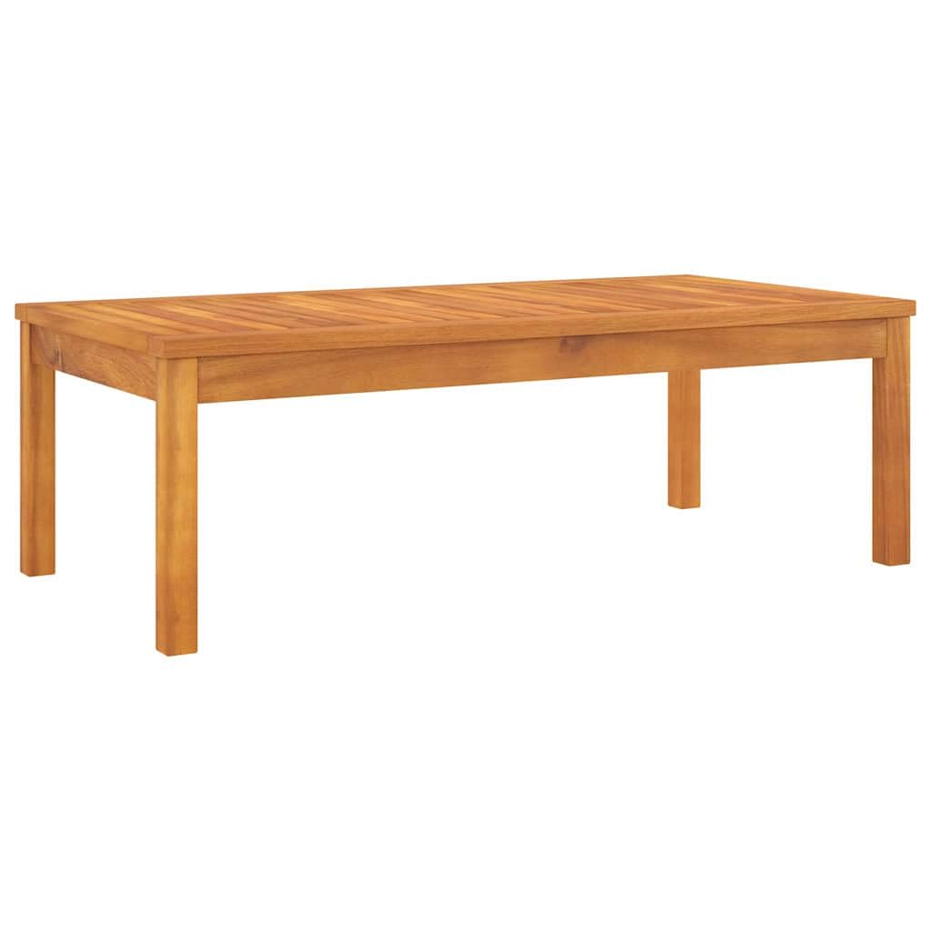Tavolino da salotto in legno massiccio di acacia, 100 x 50 x 33 cm