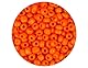 Glasstein, rund, blickdicht, orange, 3,8 mm, 6/0, 500 g.