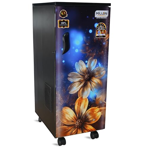 Image of Fully Automatic Flour Mill for Home | Ghar Ghanti | Multi-Grain Grinding (Wheat, Rice, Dal & Spices) | Energy Efficient Motor | Compact Design | Accessories Included | Blue Flower