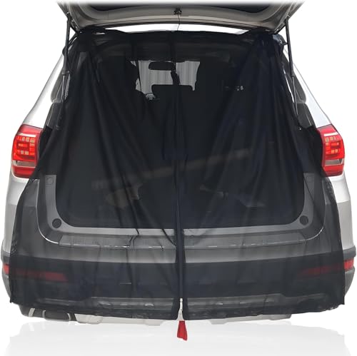 R-timer Cortina de Portón Trasero de Coche Adaptado para Je-EP Wrangler 2018-, Rejilla Anti-Moscas Magnética Parasol de Camping