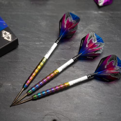 RED DRAGON Peter Wright Snakebite profesjonalne rzutki wolframowe z lotkami i nasadkami, 1-24 g