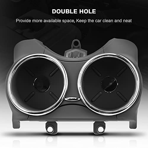 Portavasos doble negro compatible con Mercedes CLS W219 miniatura 5