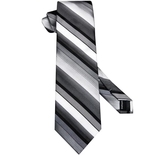 Image of Hi-Tie 70 inches Ties for Men Silk Extra Long Necktie and Pocket Square Cufflinks Set Men Big and Tall Tie Business