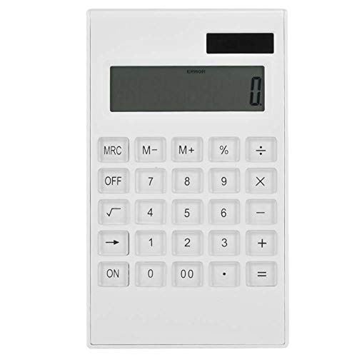 Calculadora de Escritorio con Pantalla LCD Grande de 12 dígitos, Respaldo de batería de energía Solar Dual, Botones de Cristal confidenciales para una fácil Lectura de la Escuela