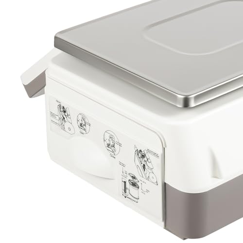 Báscula digital comercial para alimentos con impresora y pantalla dual miniatura 4