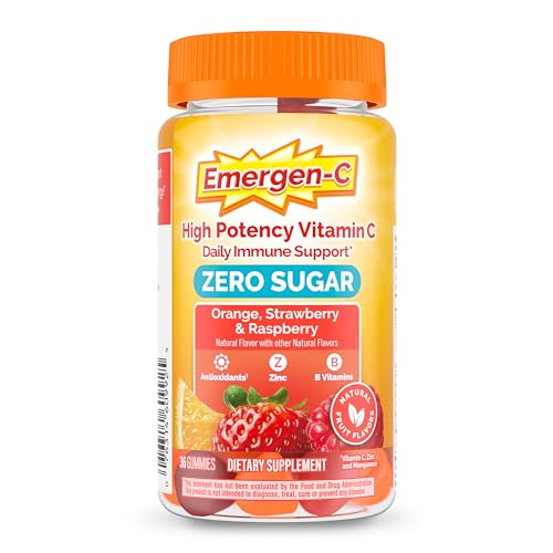 Emergen-C Zero Sugar Immune Support Adult Gummies 36 Count