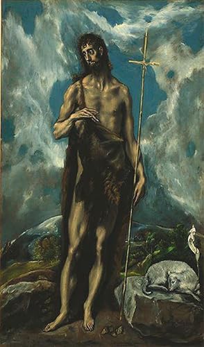 Impression d'art de qualité supérieure tableau El Greco le Baptiste sur toile