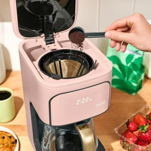 Image of 12 Cup Programmable Coffee Maker, by Drew Barrymore (Rose)