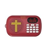 AHEHOLY KJV Audio Bible Player – Portable & Rechargeable Scripture Device – Preloaded King James Version – Simple Interface, Human Voice Narration – Christian Gift for Seniors, Families & Church
