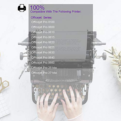 Cartrige Supplies Remanufactured Ink Cartridges Replacement For Hp 950 Xl & 951 Xl, 4 Pack (1 Black, 1 Cyan, 1 Magenta, 1 Yellow) For Hp Officejet Pro 8100/8600 #TOP4