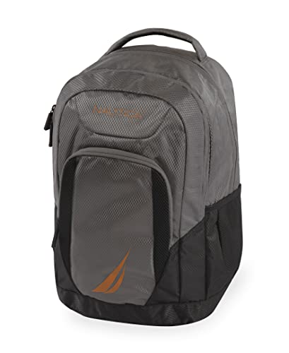 Nautica Mochila Sail para laptop, Cinza/laranja, One Size, Mochila para laptop Sail